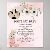 Sag nicht, Western Cowgirl Rodeo Poster (Vorne)