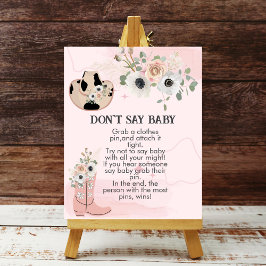 Sag nicht, Western Cowgirl Rodeo Poster