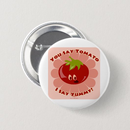 Sag Tomato! Button (Vorne & Hinten)