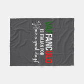 Sag Vaffanculo Hab Tag Italienisch Fleecedecke (Vorderseite (Horizontal))