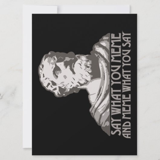 Sag, was du meinst und was du sagst karte (Vorderseite)