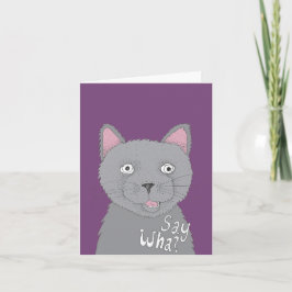 Sag was? Oder sag was?! Karte