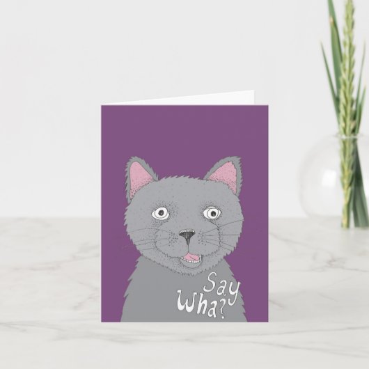 Sag was? Oder sag was?! Karte (Vorderseite)