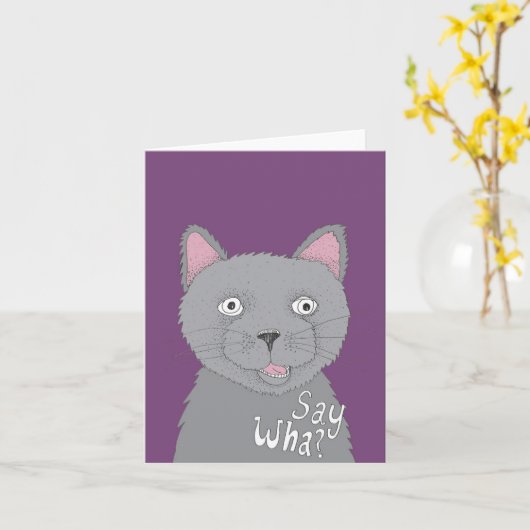 Sag was? Oder sag was?! Karte (Gelbe Blume)