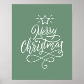 Saga Green frohe Weihnachten Poster (Vorne)