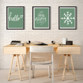 Saga Green frohe Weihnachten Poster
