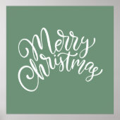 Saga Green Frohe Weihnachtswandkunst Poster (Vorne)