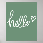 Saga Green Hallo Weihnachten Poster (Vorne)