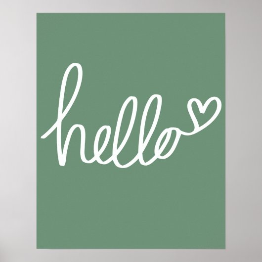 Saga Green Hallo Weihnachten Poster (Vorne)