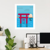 Saga Ouo Shrine, Japanisch Travel Wall Art Poster (Heimbüro)
