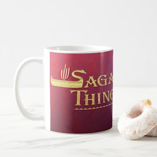 Saga-Sache-Logo Kaffeetasse (Mit Donut)