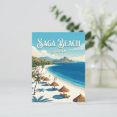 Saga Strand Burundi Postkarte (Stehend Vorderseite)