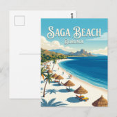 Saga Strand Burundi Postkarte (Vorne/Hinten)