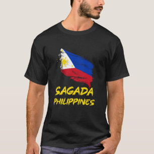 Sagada Philippinen PR Filipino-Erbe-Flagge T-Shirt