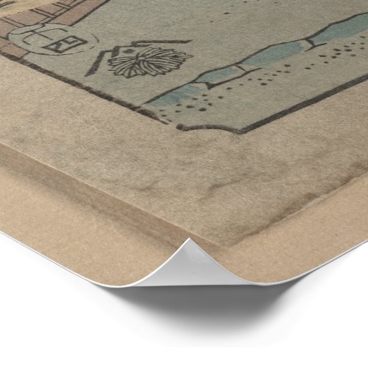 Sagami Enoshima - 1858 Poster (Ecke)