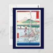 Sagami River, Hiroshige Japanisch Fine Art Postkarte (Vorne/Hinten)