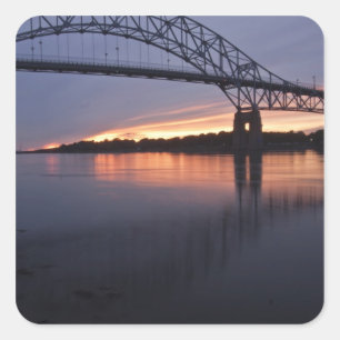 Sagamor-Brücke über den Cape-Cod-Kanal, 2 Quadratischer Aufkleber