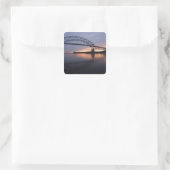 Sagamor Brücke über den Cape Cod Kanal, Quadratischer Aufkleber (Tasche)