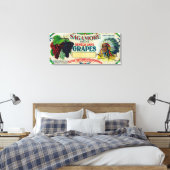 Sagamore Grape LabelHector, NY Leinwanddruck (Insitu (Schlafzimmer))