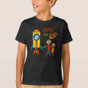 Sagan und schwarzes T-Shirt Loki-Rockets