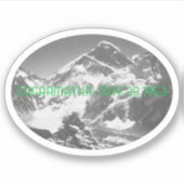 Sagarmatha, (Everest) First Ascent Souvenir Aufkleber (Vorderseite)