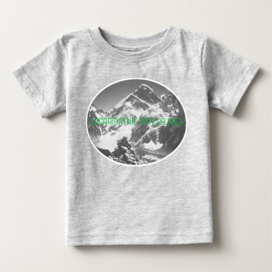Sagarmatha, (Everest) First Ascent Souvenir Baby T-shirt (Vorderseite)