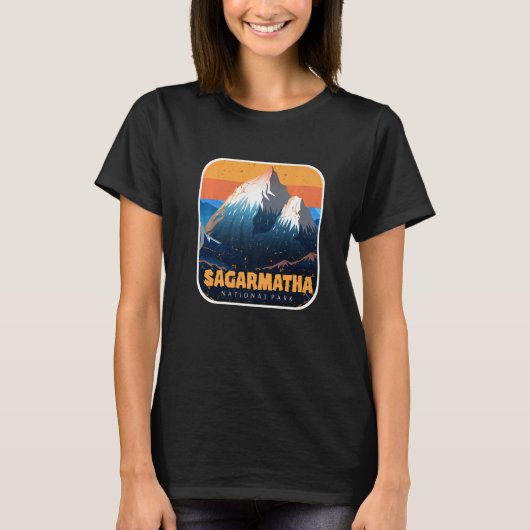 Sagarmatha Mountains National Park Everest Nepal T T-Shirt (Vorderseite)
