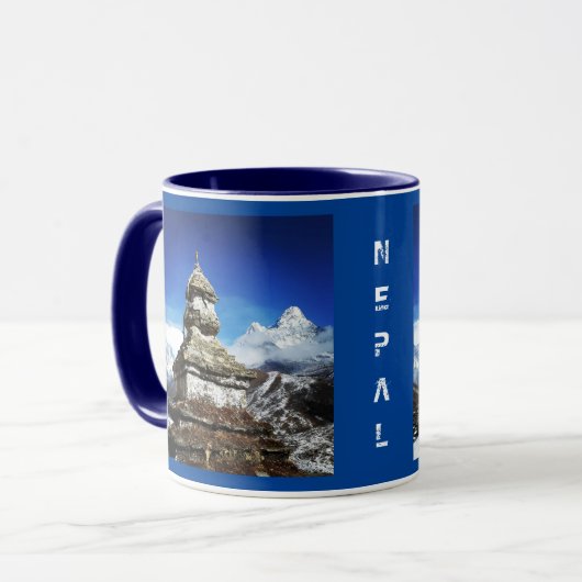 Sagarmatha - Nepal, Ansichten zum Everest, Ama Dab Tasse (Vorderseite Links)