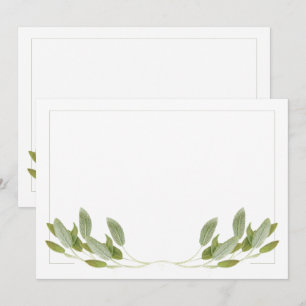 SAGE-12x18-Flachkarte / Horizontal Karte