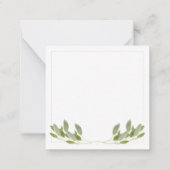 SAGE 2.5" Square Flat Note Card Mitteilungskarte (Rückseite)