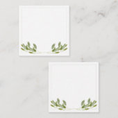 SAGE 2.5" Square Flat Note Card Mitteilungskarte (Vorne/Hinten)