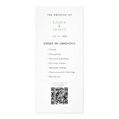 Sage Ampersand Hochzeit | Programm | QR-Code (Vorne)