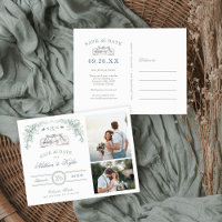 Sage and Blue Bicycle 2 Foto Save the Date