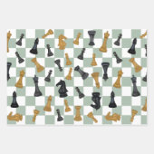 Sage and Camel Schach Master Checkmate Chessboard Geschenkpapier Set (Vorderseite 3)