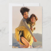 Sage and Lilac Floral Wedding Couples Dusche Foto Einladung (Rückseite)