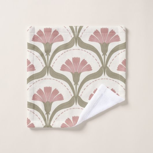Sage and Rose Bathroom Towel Set (Waschlappen)
