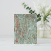 Sage and Rust Marble Postkarte (Stehend Vorderseite)