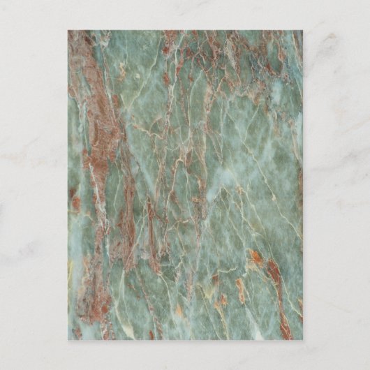 Sage and Rust Marble Postkarte (Vorderseite)