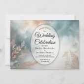 Sage and Terracotta Stardust Skies Wedding Einladung (Vorderseite)