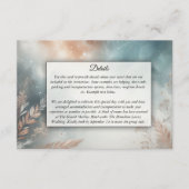 Sage and Terracotta Stardust Skies Wedies Begleitkarte (Vorderseite)