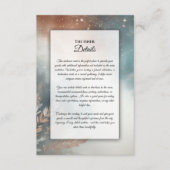 Sage and Terracotta Stardust Skies Wedies Begleitkarte (Vorderseite)