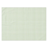 Sage and White Buffalo Plaid Gingham Tischdecke (Vorderseite (Horizontal))