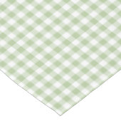 Sage and White Buffalo Plaid Gingham Tischdecke (Schrägansicht)
