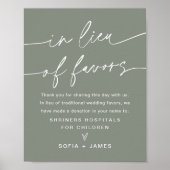 SAGE anstelle der Lieblings-Hochzeitsspenden-Signa Poster (Vorne)