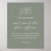 SAGE Audio Guest Book Wedding Sign Poster (Vorne)