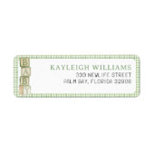 Sage Baby Blocks Return Address Label (Vorne)