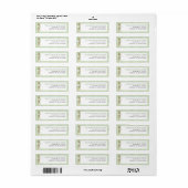 Sage Baby Blocks Return Address Label (Vorne)