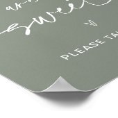 SAGE Babys sind ein süßes Baby Duschzeichen Poster (Ecke)