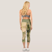 Sage Bambusnebel Capri Leggings (Rückseite)