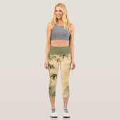 Sage Bambusnebel Capri Leggings (Vorderseite)
